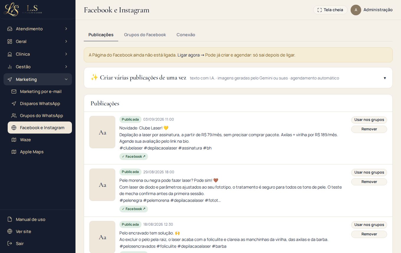 Publicações para Facebook, Instagram e grupos de WhatsApp