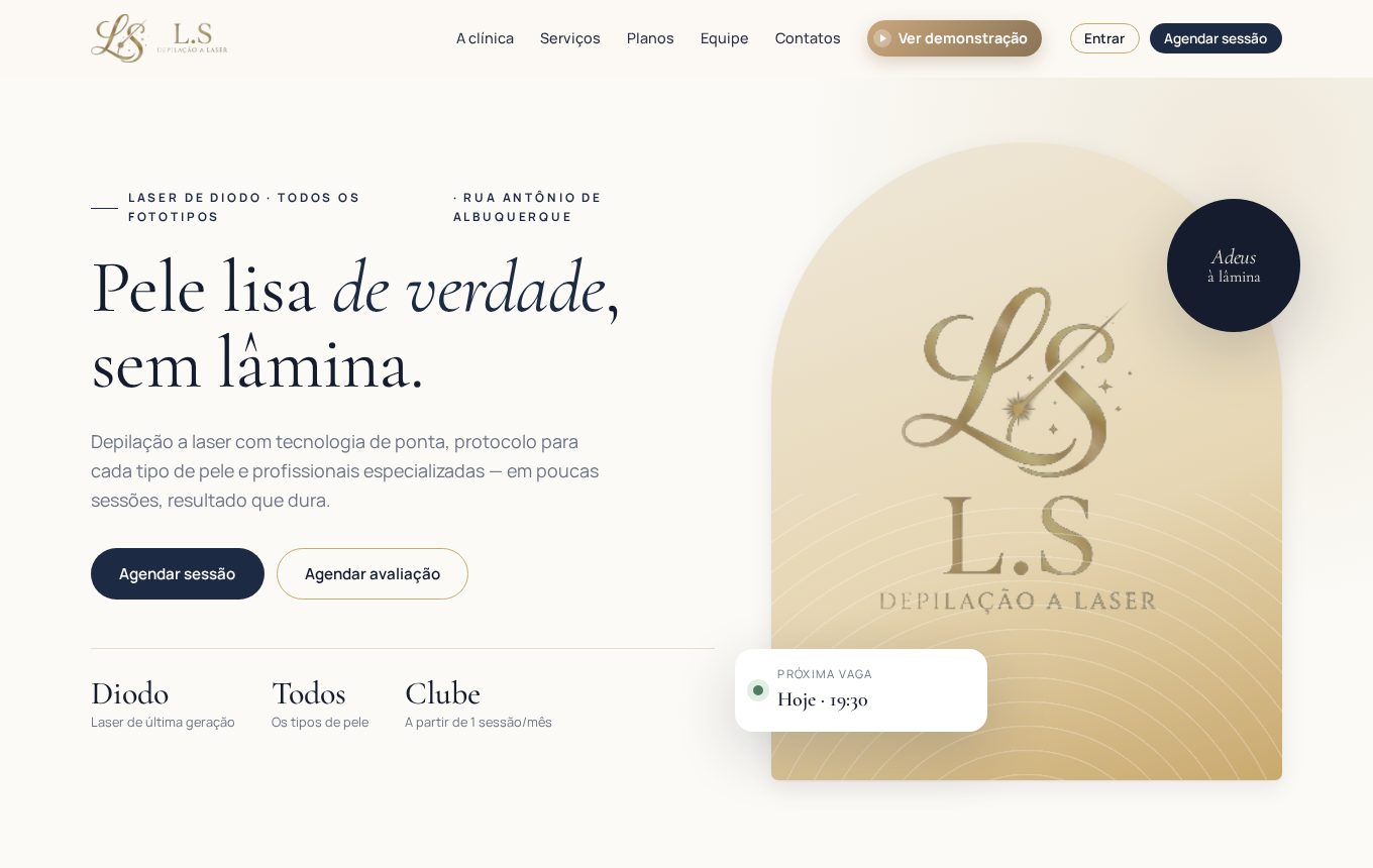 Um site elegante que já traz clientes